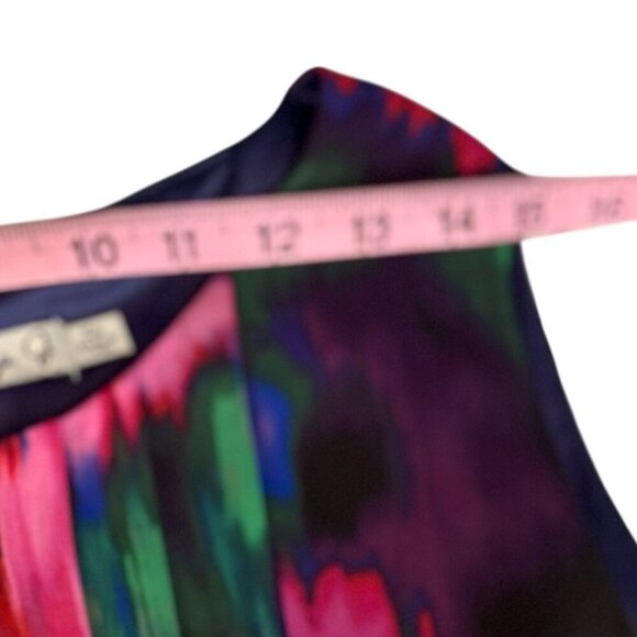 Eliza J Peony Print Chiffon Maxi Dress Size 14W - Picture 5 of 11